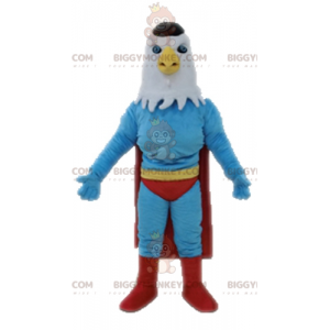 Eagle BIGGYMONKEY™ Maskottchenkostüm als Superheld verkleidet -