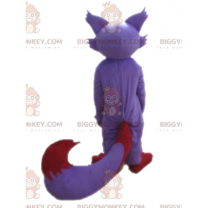 Paars-beige en rode vos BIGGYMONKEY™ mascottekostuum -