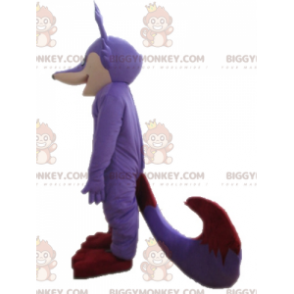 Fioletowy Beżowo-Czerwony Lis Kostium Maskotka BIGGYMONKEY™ -