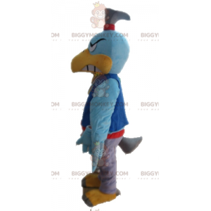 Blue bird BIGGYMONKEY™ mascot costume. Colorful Vulture