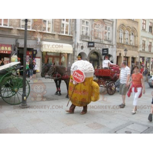 Traje de mascote de copo de cerveja gigante BIGGYMONKEY™ –