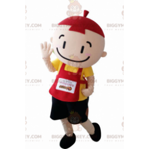 Kostým maskota Little Boy Batole BIGGYMONKEY™ se zástěrou a kloboukem - Chlapci a dívky maskoti - BiggyMonkey.com