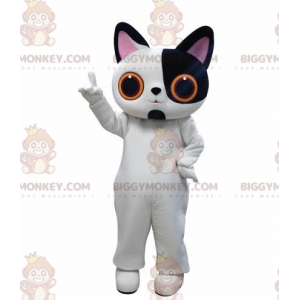 Disfraz de mascota Big Eyes White and Black Cat BIGGYMONKEY™ -