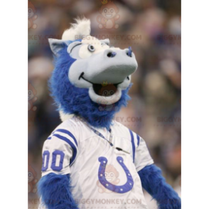 Blue and White Horse BIGGYMONKEY™ Mascot Costume -