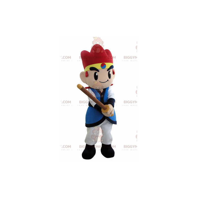 Videopelihahmo Samurai BIGGYMONKEY™ maskottiasu - Videopelihahmo Samurai BIGGYMONKEY™ maskottiasu -