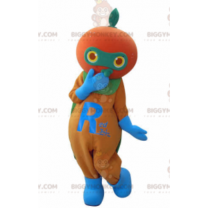 Costume de mascotte BIGGYMONKEY™ de mandarine d'orange géante -