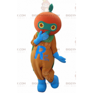 Giant Orange Mandarine BIGGYMONKEY™ Maskottchen-Kostüm -