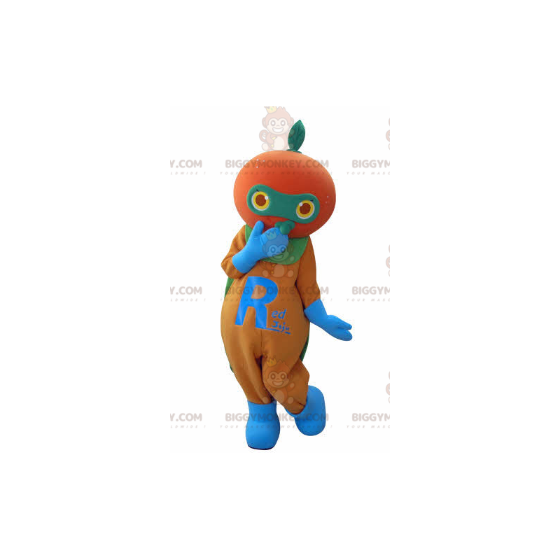 Giant Orange Mandarine BIGGYMONKEY™ Maskottchen-Kostüm - Fruchtmaskottchen - BIGGYMONKEY_04704 - BiggyMonkey.com