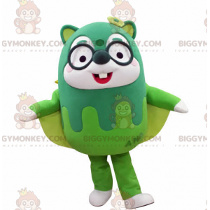 Traje de mascote de esquilo voador verde BIGGYMONKEY™ com