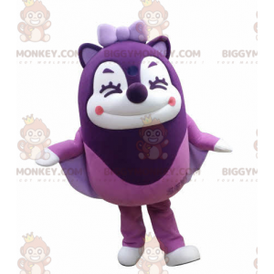 BIGGYMONKEY™ Laughing Looking Purple Flying Squirrel Mascot