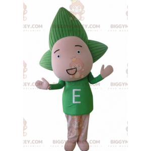 Fantasia de mascote Baby Doll BIGGYMONKEY™ com cabelo verde –