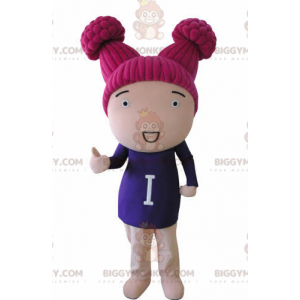 Costume de mascotte BIGGYMONKEY™ de poupée de fillette avec les