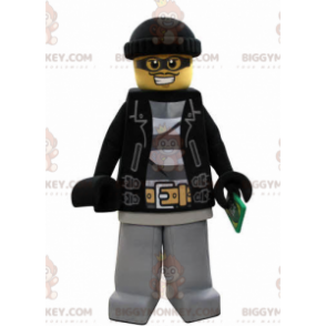 disfraz de mascota lego BIGGYMONKEY™ disfrazado de bandido con