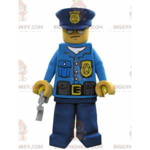 Lego BIGGYMONKEY™ mascottekostuum gekleed in politieuniform -