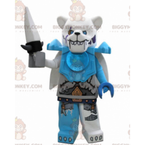 Κοστούμι μασκότ Lego BIGGYMONKEY™ για πολική αρκούδα με κακή εμφάνιση - Μασκότ αρκούδας - BIGGYMONKEY_04728 - BiggyMonkey.com