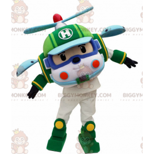 Costume de mascotte BIGGYMONKEY™ d'hélicoptère de jouet pour