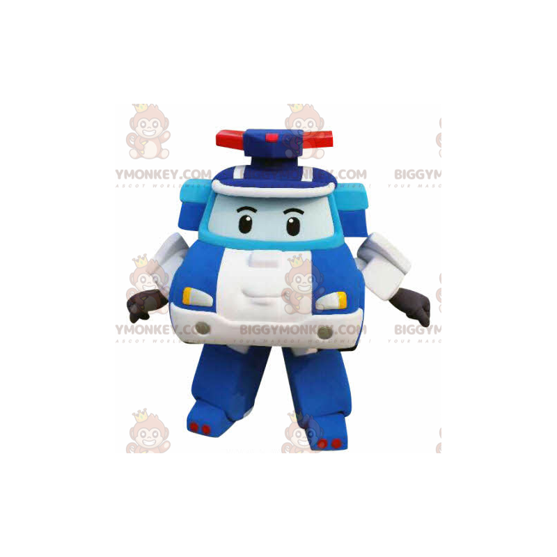 Costume de mascotte BIGGYMONKEY™ de voiture de policier façon Costume de mascotte BIGGYMONKEY™ de voiture de policier façon