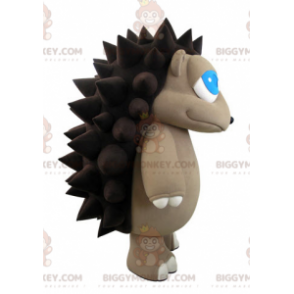 BIGGYMONKEY™ Mascot Costume of Gray and Brown Hedgehog with