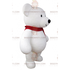 Gigantisk hvit bamse BIGGYMONKEY™ maskotkostyme - Bjørn maskot - BIGGYMONKEY_04754 - BiggyMonkey.com