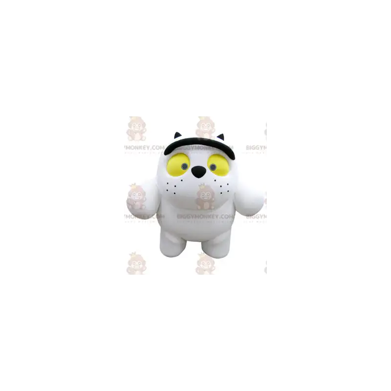 Cute Plump White and Black Cat BIGGYMONKEY™ Mascot Costume - Cute Plump White and Black Cat BIGGYMONKEY™ Mascot Costume -