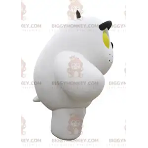 Cute Plump White and Black Cat BIGGYMONKEY™ Mascot Costume -