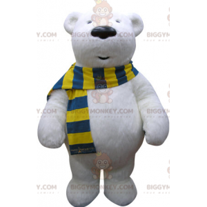 Eisbär BIGGYMONKEY™ Maskottchenkostüm. Eisbär BIGGYMONKEY™