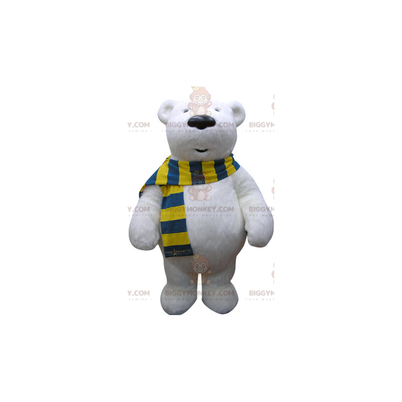Costume de mascotte BIGGYMONKEY™ d'ours blanc. Costume de Costume de mascotte BIGGYMONKEY™ d'ours blanc. Costume de