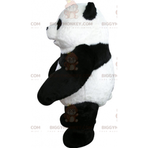 Meget smuk og realistisk sort og hvid panda BIGGYMONKEY™ maskot