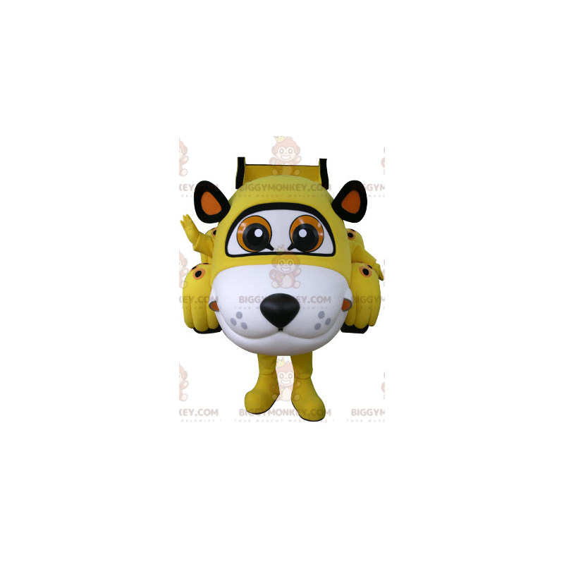 Costume de mascotte BIGGYMONKEY™ de voiture en forme de tigre Costume de mascotte BIGGYMONKEY™ de voiture en forme de tigre