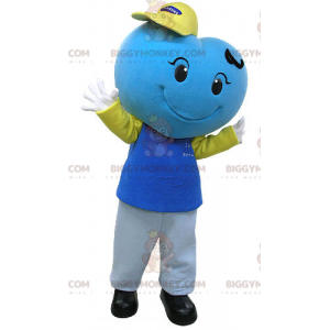 Στολή μασκότ της Giant Smiling Blue Heart BIGGYMONKEY™ - Μη ταξινομημένες μασκότ - BIGGYMONKEY_04769 - BiggyMonkey.com