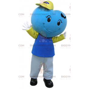Στολή μασκότ της Giant Smiling Blue Heart BIGGYMONKEY™ - Μη ταξινομημένες μασκότ - BIGGYMONKEY_04769 - BiggyMonkey.com