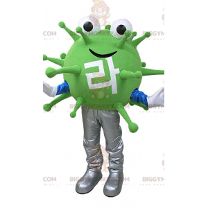 Στολή μασκότ Green Virus Monster BIGGYMONKEY™. Στολή μασκότ Alien BIGGYMONKEY™ - Μασκότ τέρατα - BiggyMonkey.com