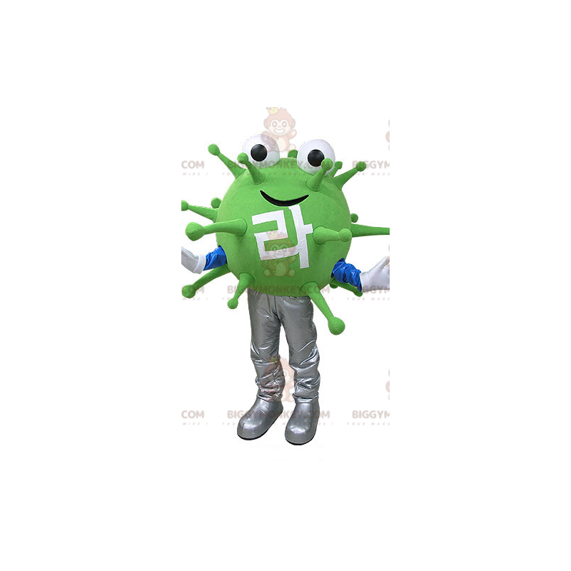 Στολή μασκότ Green Virus Monster BIGGYMONKEY™. Στολή μασκότ Alien BIGGYMONKEY™ - Μασκότ τέρατα - BiggyMonkey.com