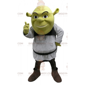 BIGGYMONKEY™ Διάσημη στολή μασκότ Green Ogre Shrek για κινούμενα σχέδια - Μασκότ διάσημων χαρακτήρων - BiggyMonkey.com