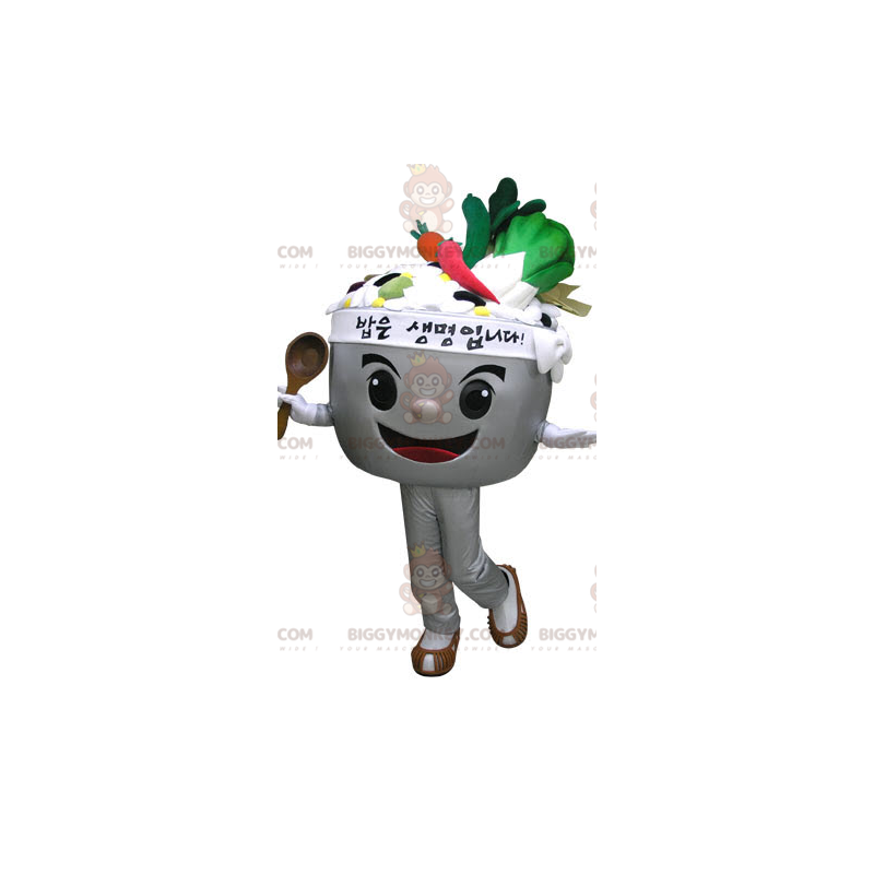 Tigela cheia de legumes Traje de mascote BIGGYMONKEY™. Traje de Tigela cheia de legumes Traje de mascote BIGGYMONKEY™. Traje de