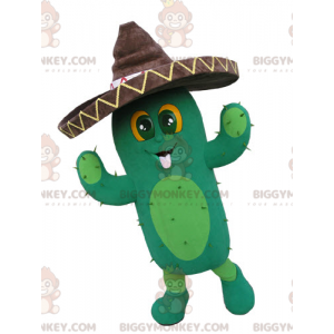 Giant Cactus BIGGYMONKEY™ maskottiasu Sombrerolla - Istuta maskotteja - BIGGYMONKEY_04781 - BiggyMonkey.com