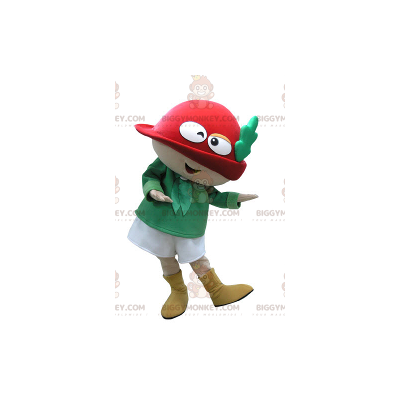 Kostium maskotki z zielonym i czerwonym Leprechaunem Kostium maskotki z zielonym i czerwonym Leprechaunem