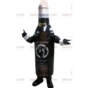 Disfraz de mascota de botella blanca y negra BIGGYMONKEY™.