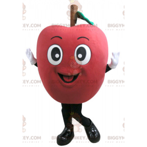 Jättimäinen punainen omena BIGGYMONKEY™ maskottiasu. Fruit