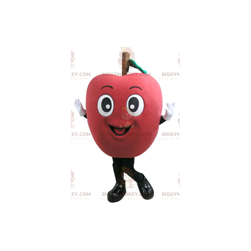Kostým maskota obřího červeného jablka BIGGYMONKEY™. Kostým