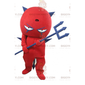 Kostým maskota červeného a modrého ďábla BIGGYMONKEY™. Kostým