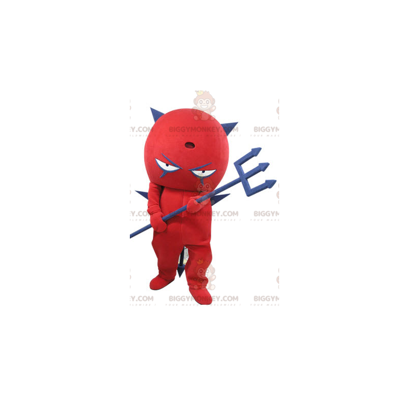 Costume de mascotte BIGGYMONKEY™ de diable rouge et bleu. Costume de mascotte BIGGYMONKEY™ de diable rouge et bleu.