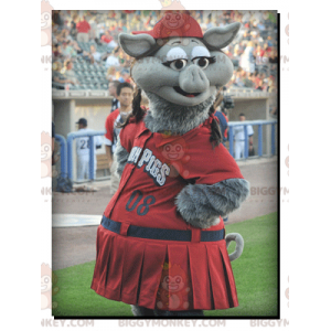 Gray Boar Pig BIGGYMONKEY™ Mascot Costume - Biggymonkey.com