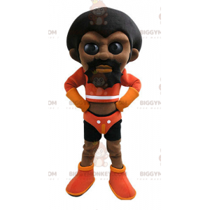 Costume de mascotte BIGGYMONKEY™ d'homme afro-américain en