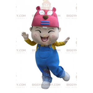 Little Boy BIGGYMONKEY™ Beaver Head Mascot Costume –