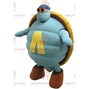 Giant Blue and Yellow Turtle BIGGYMONKEY™ Mascot Costume -