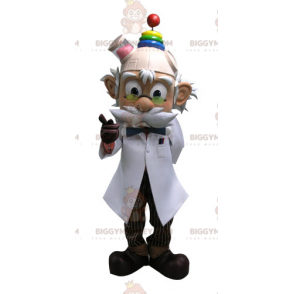 Professor BIGGYMONKEY™ mascottekostuum met snor. Wetenschapper BIGGYMONKEY™ mascottekostuum - BiggyMonkey.com