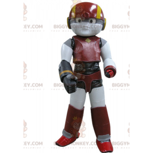 Red Yellow and Black Robot BIGGYMONKEY™ Mascot Costume -
