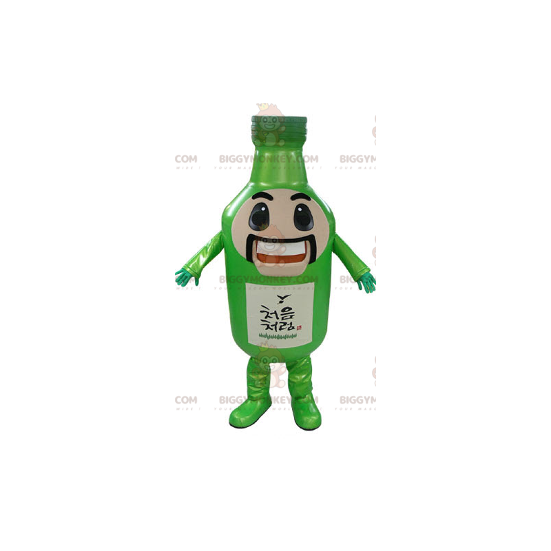 Costume da mascotte BIGGYMONKEY™ con bottiglia verde gigante Costume da mascotte BIGGYMONKEY™ con bottiglia verde gigante