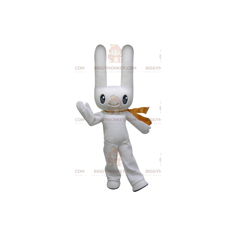 White Rabbit Big Ears BIGGYMONKEY™ Maskotdräkt - BiggyMonkey